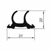 Профиль 5063 уплотнительный для морского контейнера L=2.6 м/п