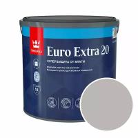Краска моющаяся Tikkurila Euro Extra 20 RAL 7044 (Серый шелк - Silk grey) 2,7 л
