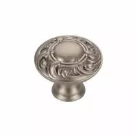 Ручка-кнопка мебельная 2001 античное серебро (1 ед.)