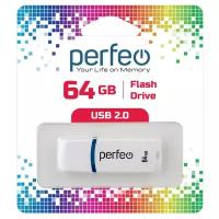 USB флешка Perfeo USB 64GB C09 White