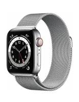 Ремешок металлический Миланская петля для Apple Watch 38/40/41mm серебро
