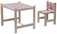Набор детской мебели "Малыш-2" (стол+стул) Симпатия+сиреневая столешница