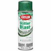 Лак с блестками Krylon Glitter Blast Spray "3D Глиттер", зеленый, 163г