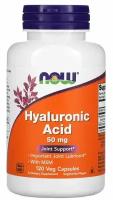 NOW Hyaluronic Acid With MSM 50 мг 120 капс (NOW)