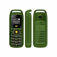 Мини мобильный телефон B25, Противоударный военный телефон Зеленый