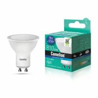 Лампа CAMELION GU10 10Вт 6500K 810Лм 220В LED10-GU10/865 14402, светодиодная, холодный белый