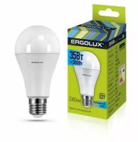 Светодиодная лампа Е27 35Вт 220В ERGOLUX 14231 LED-A70-35W-E27-4K, 4500K, 3360Лм, нейтральный белый, груша