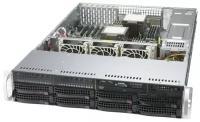 Supermicro Сервер SYS-620P-TRT Серверная платформа 2U, 2 x LGA4189, Intel C621A, 16 x DDR4, 8 x 3.5" SATA, 2x10 Gigabit Ethernet 10 Гбит с, 1200 Вт