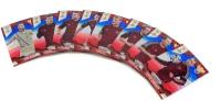 Коллекционный набор Panini Prizm FIFA WORLD CUP 2014 Base cards Blue and Red Blue Wave Prizms (8 карточек)