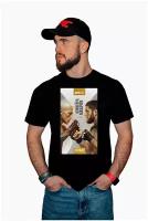 Футболка мужская UFC T-SHIRT BL 280 EVENT OLIVEIRA MAKHACHEV, M/50