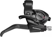 Шифтер, ручка тормоза Shimano ST-EF41, серия Tourney, 6 скоростей, под правую руку, трос 205 см, черный