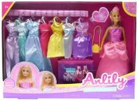 Игровой набор anlily elegant princess Кукла с платьями