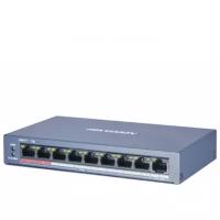 Неуправляемый PoE коммутатор HikVision DS-3E0109P-E/M(B) 8 портов