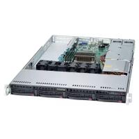 Supermicro server barebone SYS-5019C-WR 1U, Single Socket H4 E-2100 series, 4 DIMM slots, 4 Hot-swa