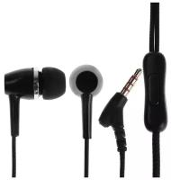 Наушники Red Line Stereo Headset SP08, вакуумные, микрофон, проводные, 1.2 м, черные