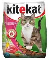 Сухой корм KiteKat "Аппетитная телятинка" для кошек, 1,9 кг