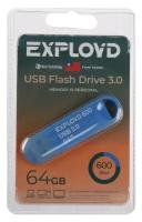 USB-флеш накопитель (EXPLOYD EX-64GB-600-Blue USB 3.0)