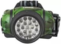 Camelion LED5313-19F4ML (фонарь налобн камуфляж, 19LED, 4 реж, 3XR03 в компл, пласт, блист)