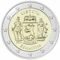 Памятная монета 2 евро, Литовские этнографические регионы-Жемайтия, Литва, 2019 г. в. Монета в состоянии UNC (из мешка)