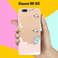 Силиконовый чехол на Xiaomi Mi 5X Розовые горы / для Сяоми Ми 5 Икс