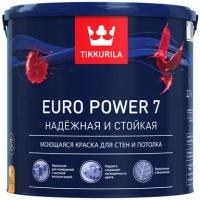 Краска водно-дисперсионная моющаяся Tikkurila Euro Power 7 0,9л база A