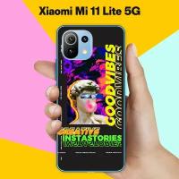 Силиконовый чехол на Xiaomi Mi 11 Lite 5G Набор 10 / для Сяоми Ми 11 Лайт 5 Джи