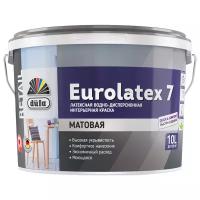 Краска для стен и потолков водно-дисперсионная Dufa Retail Eurolatex 7 матовая 10 л