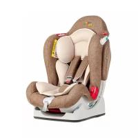 Автокресло группа 0/1/2 (до 25 кг) Liko Baby LB-510, коричневый/лен