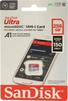 Карта памяти SanDisk Ultra 256GB microSDXC Class 10 (SDSQUAC-256G-GN6MN)