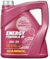 MANNOL Масло Моторное 5W30 Mannol 4Л Синтетика Energy Formula Jp Sn