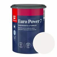 Краска моющаяся Tikkurila Euro Power 7 RAL 9010 (Белый - Pure white) 0,9 л