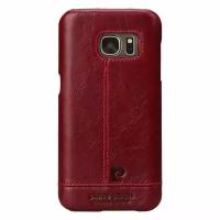 Кожаный чехол Pierre Cardin для Samsung Galaxy S6 Edge, красный