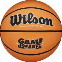 Мяч баскетбольный WILSON GAMBREAKER BSKT OR, арт. WTB0050XB6, размер 6, резина, бутиловая камера, оранжевый-черный