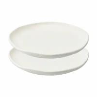 Десертная тарелка White Cliffs в наборе из 2 шт круглая столовая фарфоровая обеденная Ø16 см Liberty Jones LJ0000184