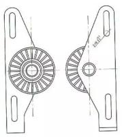 Натяжитель Приводного Ремня Renault Clio/Laguna/Logan/Megane/Sandero/Scenic/Symbol 1,4/1,6(8кл.) 97- Sat арт. ST-8200192843