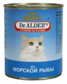Влажный корм для кошек Dr. Alder`s кэт гарант, с тунцом (кусочки в соусе)