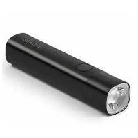 Фонарик SOLOVE c Power Bank 3000 mAh, разъемы Type-C, USB-A,черный