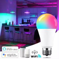 Smart Led Bulb (RGBCW) Умная светодиодная лампочка WIFI RGB. E27 7W