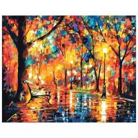 Картина по номерам "Вечер в осеннем парке", 40x50 см