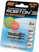 Аккумулятор ROBITON RTU950MHAAA, 950 мАч, ААА/НR03 (1 шт.)