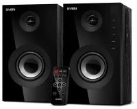 Sven SPS-615 2.0 (2x10W, USB/SD, ПДУ, Bluetooth) дерево, black