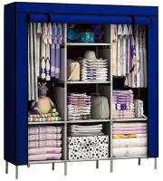 Складной шкаф Каркасный Тканевый Storage Wardrobe для одежды, кремовый