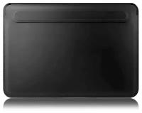 Защитный, тонкий, водооталкивающий Чехол - конверт из эко-кожи для MacBook Pro 13, 14 MacBook Air 13 черный