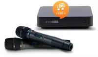 Караоке-система для дома EVOBOX Black с микрофонами SE 200D