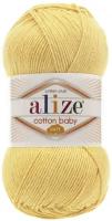 Пряжа Alize Cotton baby soft желтый (250), 50%хлопок/50%акрил, 270м, 100г, 1шт