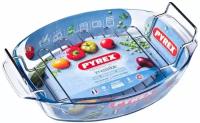 Блюдо Pyrex Irresistible 39х27см овальное с решеткой