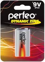 Батарейка Perfeo 6F22 Dynamic Zinc солевая, 1шт на блистере, 9V