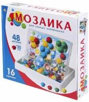 Мозаика пластиковая в чемодане "Мозайкин", 48 деталей ширина 3 см, 16 карточек, рыжий КОТ