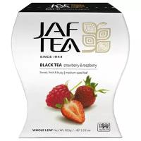 Чай чёрный JAF TEA Strawberry & Raspberry листовой с ароматом клубники и малины, 100 г