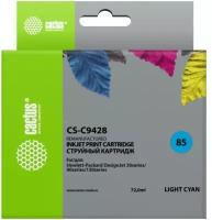 Картридж струйный Cactus CS-C9428 №85 светло-голубой (72мл) для HP DJ 30/130